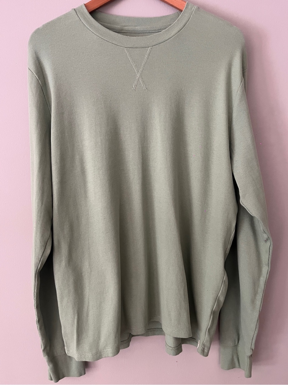 Burt's Bees Men's Sage Green Crewneck Sweater